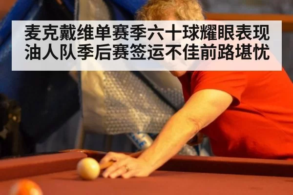 麦克戴维单赛季六十球耀眼表现 油人队季后赛签运不佳前路堪忧